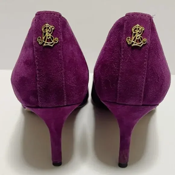 Lauren Ralph Lauren Fuchsia Suede Heel - Picture 6 of 6